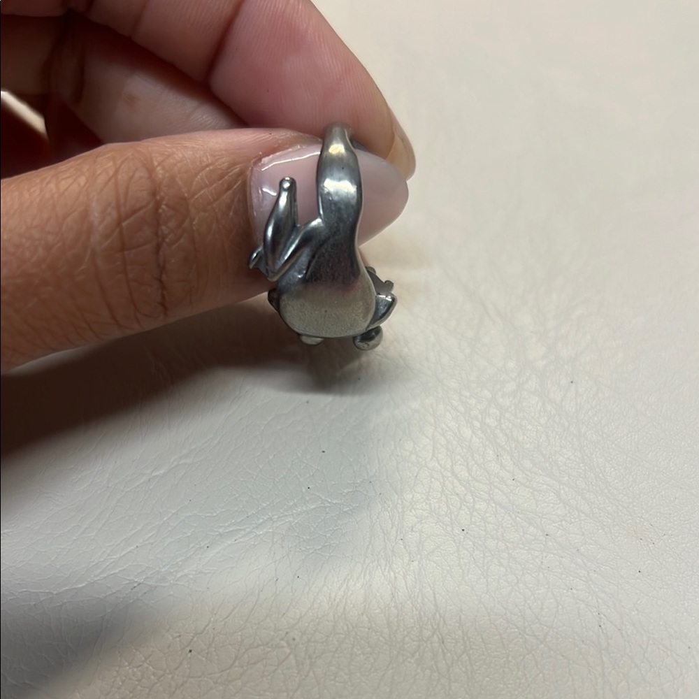 Silver Frog Ring - Picture 5 of 6